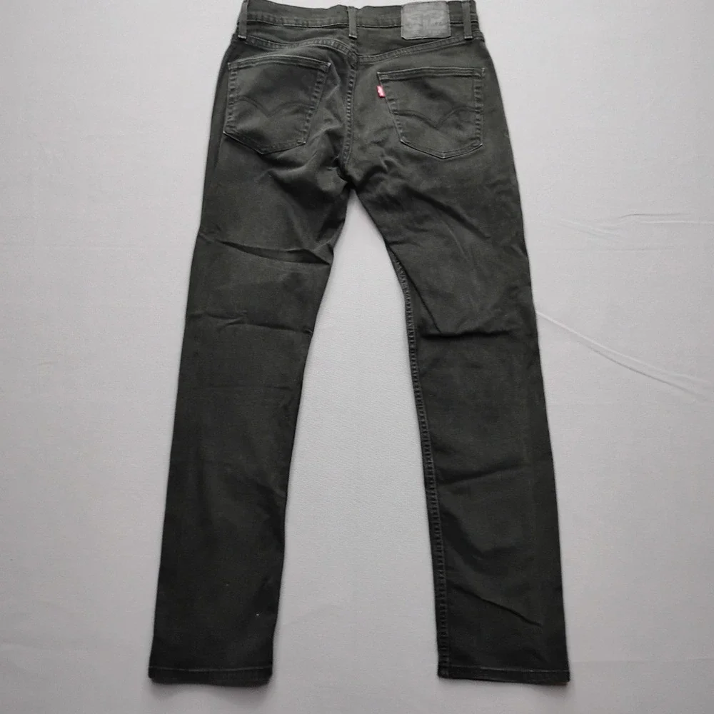 Levis 511 Slim Fit Jeans Mens 31x32 Faded Black Dark Grey Denim